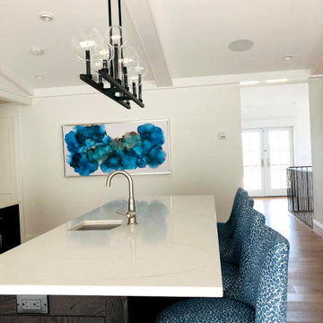 Coastal Farmhouse Family Room & Shared Spaces