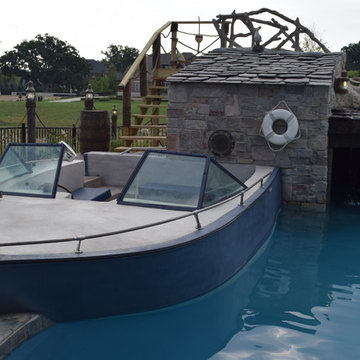 Backyard Boating Gunite Pool with ecoFinish KON