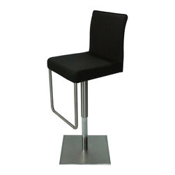 Sydney Swivel Hydraulic Stool | Black - Bar Stools And Counter Stools