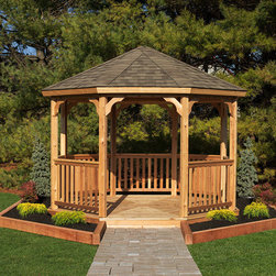 12&prime; Wood Octagon Gazebo Kit - Gazebos