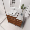 BNK 36" Freestanding Modern Bathroom Vanity With Sink Combo, Square Basin, 36 Inch
