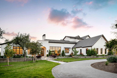 Tuscan exterior home photo in Austin