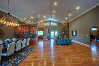 Trendy living room photo in Phoenix