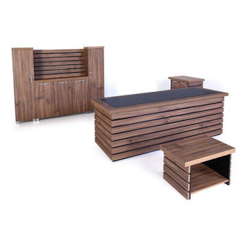 Related Products Parker House Huntington 4-Piece Library Wall With Writing Desk