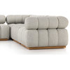 Roma Outdoor Faye Ash 5 Piece Sectional