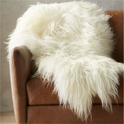 icelandic sheepskin throw | CB2 - Throws