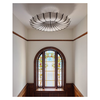 Chicago Historic Foursquare - Craftsman - Hall - Chicago - by Sarah ...