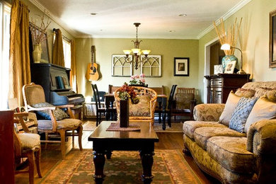Eclectic living room photo in Salt Lake City