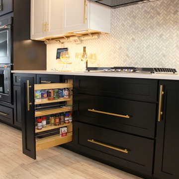 Coal Valley, IL- What's Black & White and Gold All Over? This On-Trend Kitchen