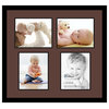 ArtToFrames Collage Photo Frame  with 4 - 8x10 Openings and Satin Black Frame