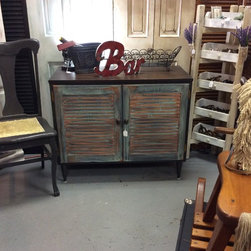 Bar: Mid Century Modern Copper Reactive Painted. - Wine And Bar Cabinets
