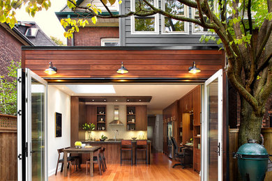This is an example of a transitional exterior in Toronto.