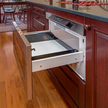 Classic Nashua Colonial Burgundy Kitchen