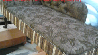 .Antique chaise re-upholstered