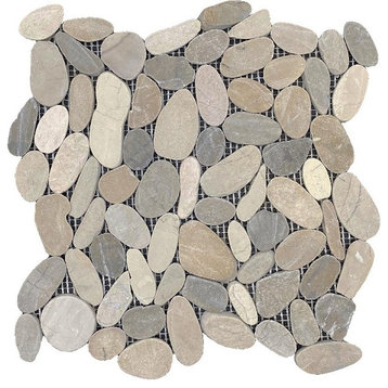 Pebbles Series Leaves Series - Jervis Bay Blend - Floor Mosaic Tile