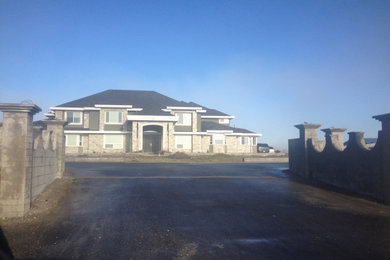 Example of a trendy home design design in Vancouver