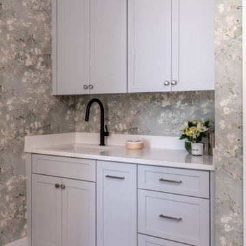 Raleigh NC Interior Design — Transitional Open-Concept Living with Bold Accents