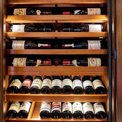Custom Distressed Wine Cabinet - Wine Racks