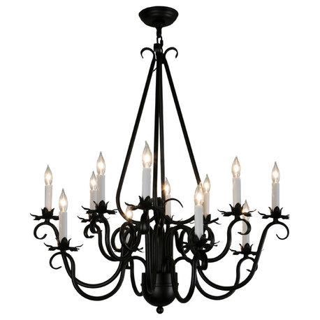 30 Wide Caleb 12 LT Chandelier