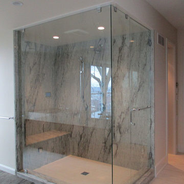 Thunder White Granite Bathroom
