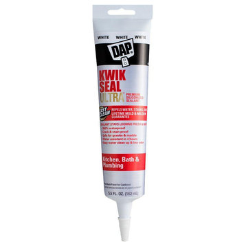 Dap® 7079818914 Kwik Seal Ultra™ Premium Siliconized Sealant, White, 5.5 Oz