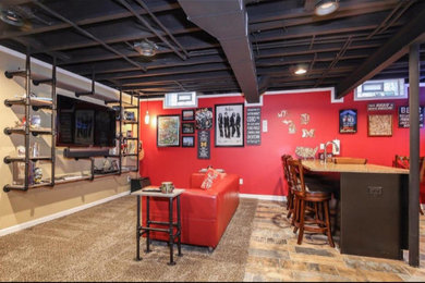 Basement - eclectic basement idea in Detroit