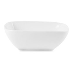 Everyday White - Everyday White Soft Rectangle Soup Bowl - Dining Bowls