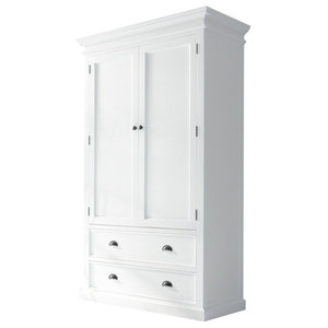 Antibes Rattan 2 Door Wardrobe Armoire Farmhouse Armoires And