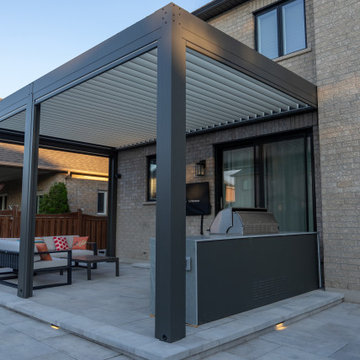 2024 Project Gallery- Fire Feature and Aluminum Pergola