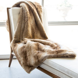 Faux Fur Throw S/3328 Coyote - Home Decor