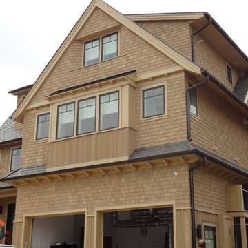 Coastal House - Basket Beige NuCedar Shingle & Board and Batten Siding