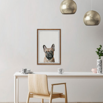 "Plain Pug" Framed Painting Print