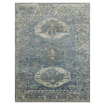 Willow Mesa Area Rug, Blue, 9'x12', Tribal