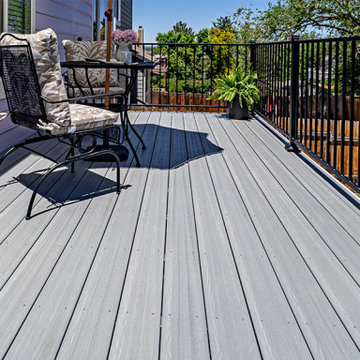 Multi-Level Mountain Home Deck