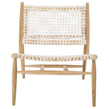 Safavieh Bandelier Accent Chair, White/Natural