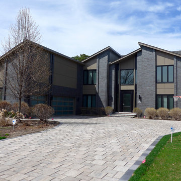Contemporary Style Home in Glenview, IL, James Hardie Panel Siding