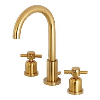 Kingston Brass KS216PB Adjustable Center Wall Mount Bathroom Faucet KS216PB