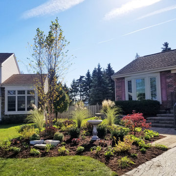 Lake Zurich Backyard Landscape and All New Front Yard Landscape Curb Appeal