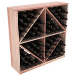 Wine Racks America - Solid Diamond Storage Bin, Redwood, Satin Finish - This solid wooden wine cube is a perfect alternative to column-style racking kits. Holding 8 cases of wine bottles, you can double your storage capacity with back-to-back units without requiring more access area. This rack is built to last. That is guaranteed.