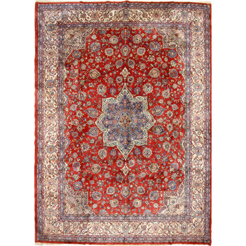 Persian Rug Sarouk Antique 13'11"x10'2" Hand Knotted