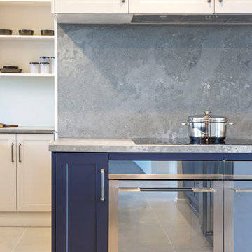 Classic Blue Shaker Style Kitchen