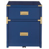 Wellington 2-Drawer File Cabinet, Lapis Blue