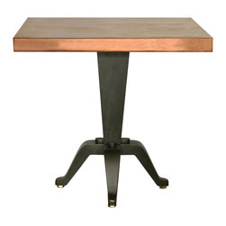 Georgian Brass or Copper Top Dining Table (Square) - Dining Tables