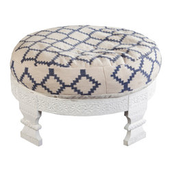 Surya Furniture- (FL-1026) - Footstools And Ottomans