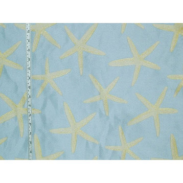 Blue Starfish Fabric Sea Star Upholstery Pastel, Standard Cut
