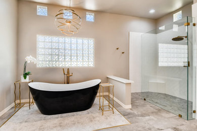 Inspiration for a contemporary bathroom remodel in Phoenix
