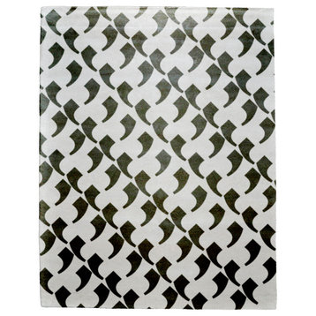 Patterned C Wool Signature Rug, 8' Square