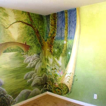 Mural/Lazure for Child's Room - California
