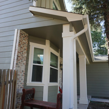 James Hardie Siding with new deck and porch
