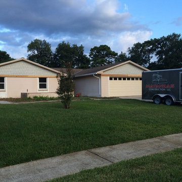 Staggered Shake Gable Ends with Nichiha Cement Board and Cedar Bands